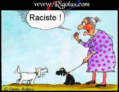 chien raciste